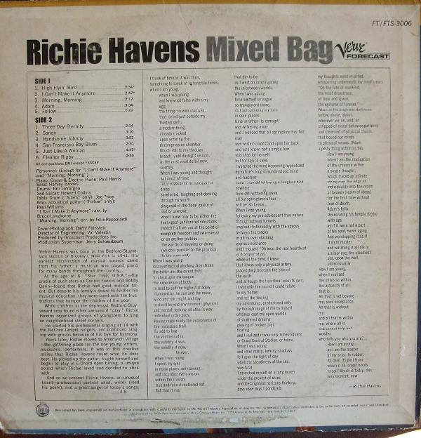 Richie Havens : Mixed Bag (LP, Album, RE, MGM)
