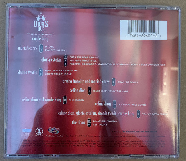 Divas (6) : VH1 Divas Live (CD, Album)