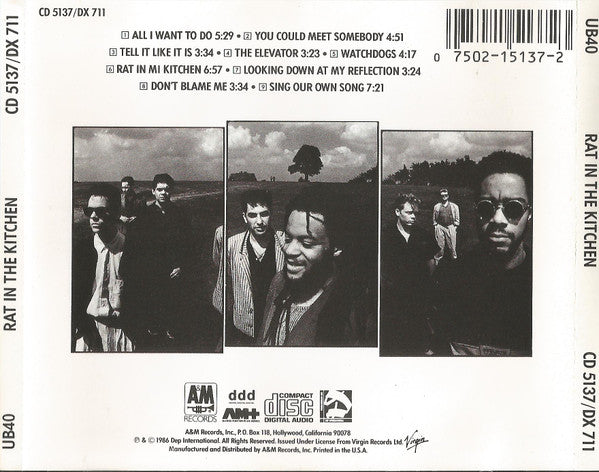 UB40 : Rat In The Kitchen (CD, Album)