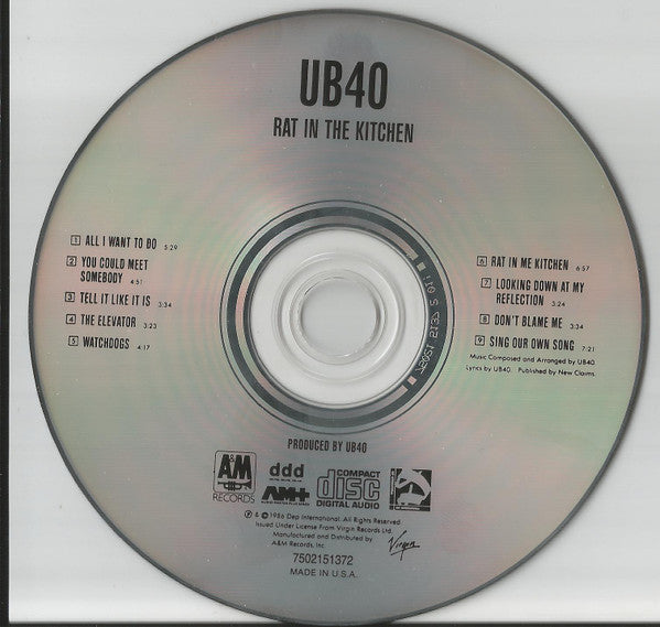 UB40 : Rat In The Kitchen (CD, Album)