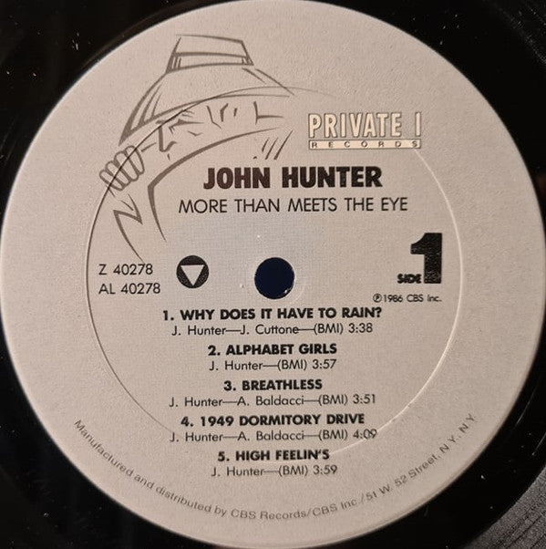 John Hunter (3) : More Than Meets The Eye (LP, Album, Gra)