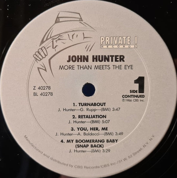 John Hunter (3) : More Than Meets The Eye (LP, Album, Gra)