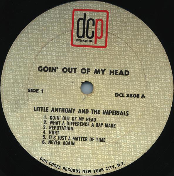 Little Anthony & The Imperials : Goin' Out Of My Head (LP, Album, Mono)