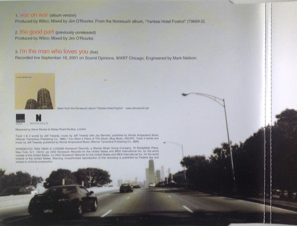 Wilco : War On War (CD, Single)