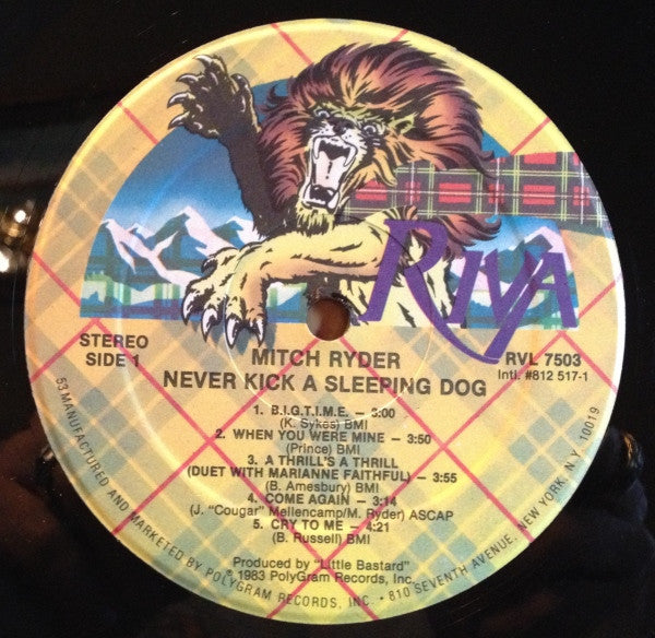 Mitch Ryder : Never Kick A Sleeping Dog (LP, Album, 53 )