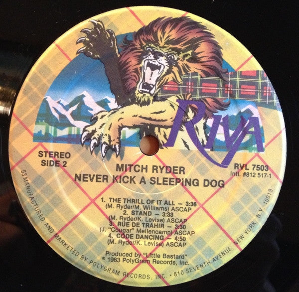 Mitch Ryder : Never Kick A Sleeping Dog (LP, Album, 53 )