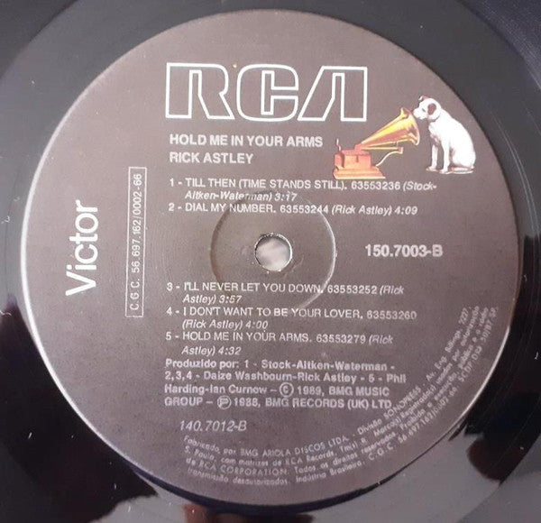 Rick Astley : Hold Me In Your Arms (LP, Album)