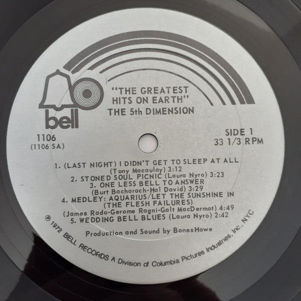 The 5th Dimension* : Greatest Hits On Earth (LP, Comp, Pre)