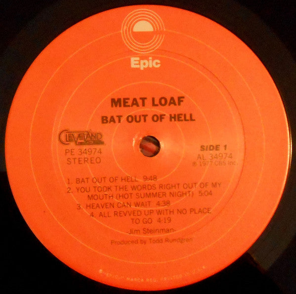 Meat Loaf : Bat Out Of Hell (LP, Album)