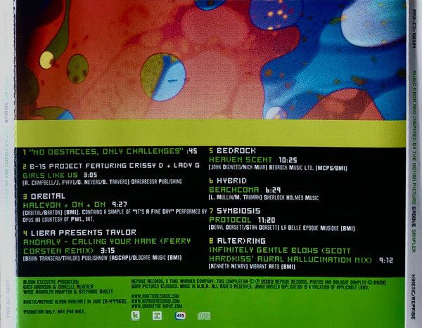 Various : Music From And Inspired By The Motion Picture Groove - Sampler (CD, Comp, Mixed, Promo)