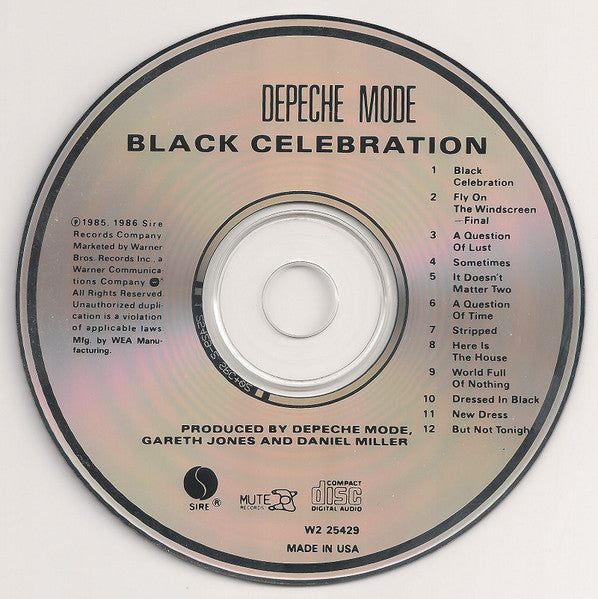 Depeche Mode : Black Celebration (CD, Album, Club)