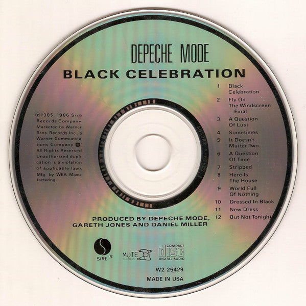 Depeche Mode : Black Celebration (CD, Album, Club)