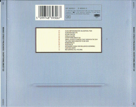Manic Street Preachers : Everything Must Go (CD, Album + CD + Ltd)