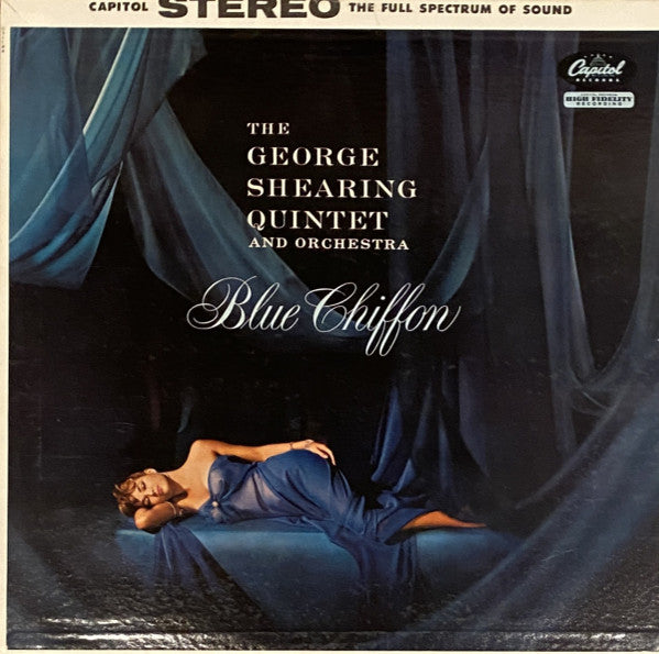The George Shearing Quintet And Orchestra* : Blue Chiffon (LP, Album, RE, RP, Scr)