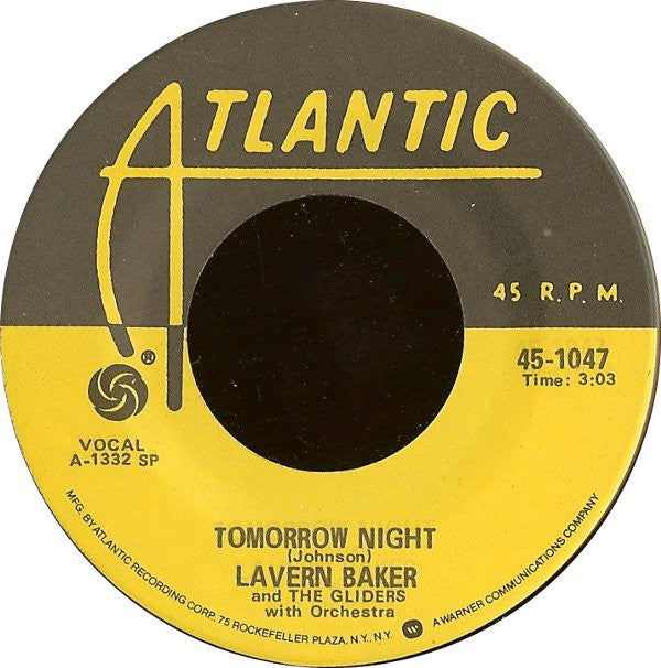 LaVern Baker And The Gliders (3) : Tweedlee Dee / Tomorrow Night (7", RE, Spe)