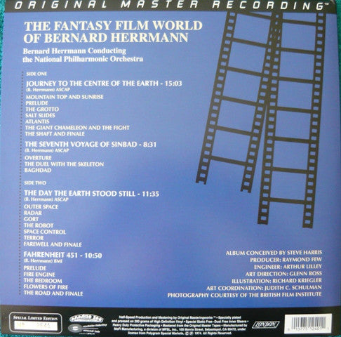 Bernard Herrmann : The Fantasy Film World Of Bernard Herrmann (LP, Ltd, RE)