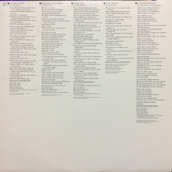 Carly Simon : The Best Of Carly Simon (LP, Comp, PRC)