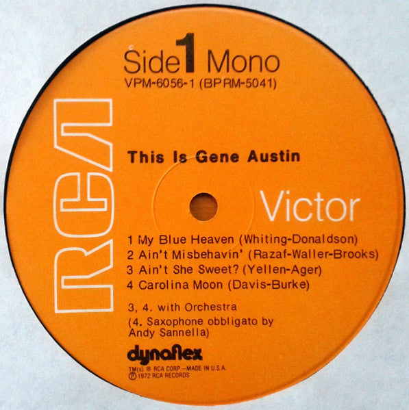 Gene Austin : This Is Gene Austin (2xLP, Comp, Mono)