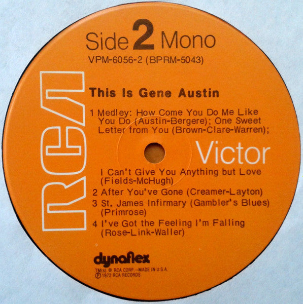 Gene Austin : This Is Gene Austin (2xLP, Comp, Mono)