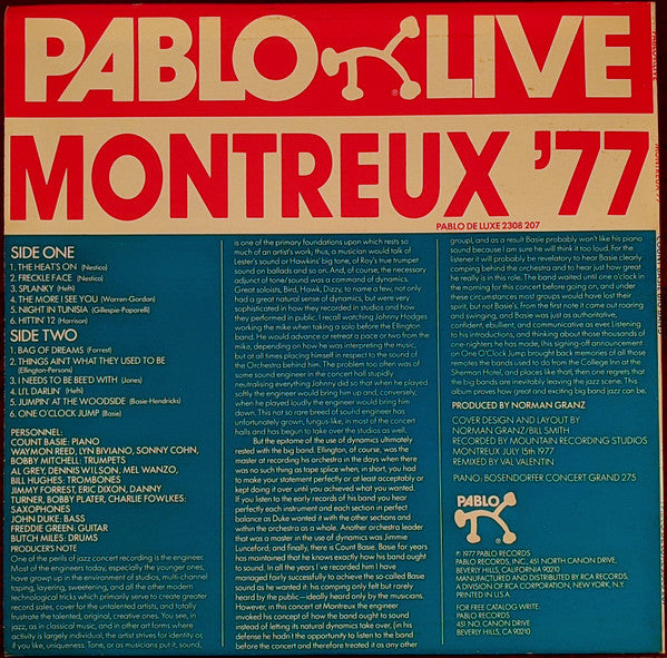 Count Basie Big Band : Montreux '77 (LP, Album)