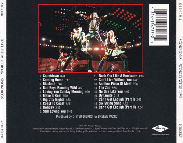 Scorpions : World Wide Live (CD, Album, RE, RM)