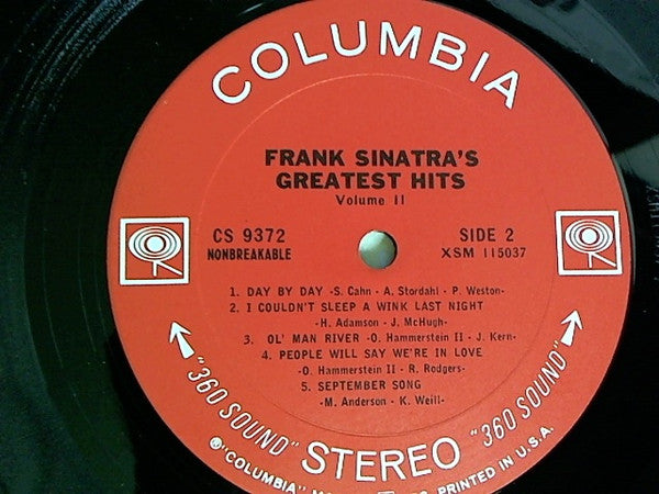 Frank Sinatra : Frank Sinatra's Greatest Hits - The Early Years - Volume Two (LP, Comp)