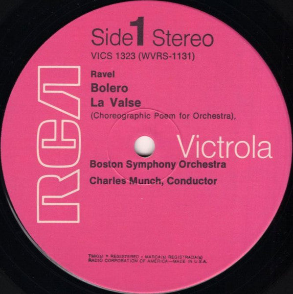 Claude Debussy / Maurice Ravel / Jacques Ibert - Charles Munch, Boston Symphony Orchestra : Bolero /La Valse/ Afternoon Of A Faun/Escales (LP)