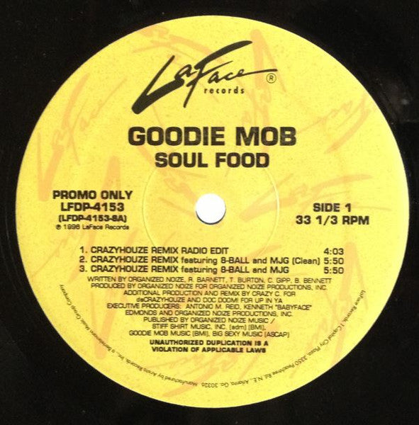 Goodie Mob : Soul Food (12", Promo)