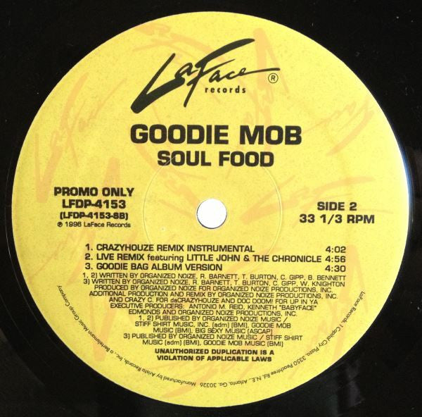Goodie Mob : Soul Food (12", Promo)