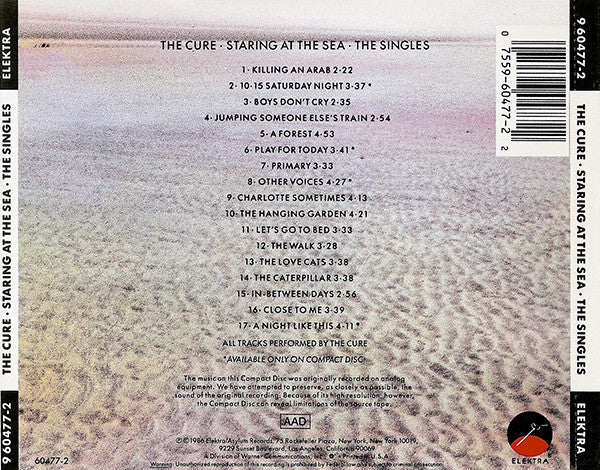 The Cure : Staring At The Sea • The Singles (CD, Comp, RE, SRC)