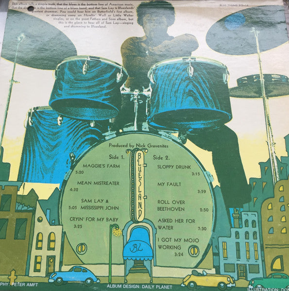 Sam Lay : Sam Lay In Bluesland (LP, Album, Mon)