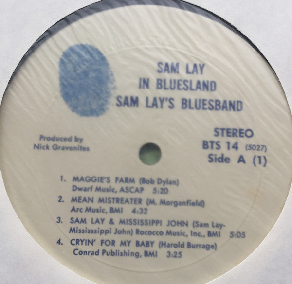 Sam Lay : Sam Lay In Bluesland (LP, Album, Mon)