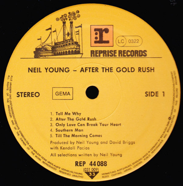 Neil Young : After The Gold Rush (LP, Album, RE, Gat)
