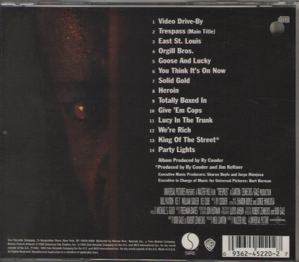 Ry Cooder : Trespass (Original Motion Picture Score) (CD, Album)