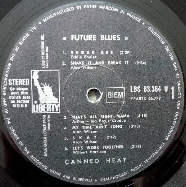 Canned Heat : Future Blues (LP, Album, Gat)