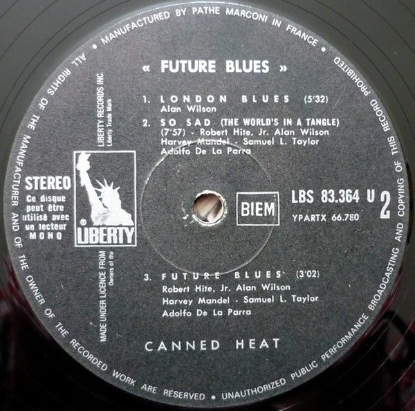 Canned Heat : Future Blues (LP, Album, Gat)