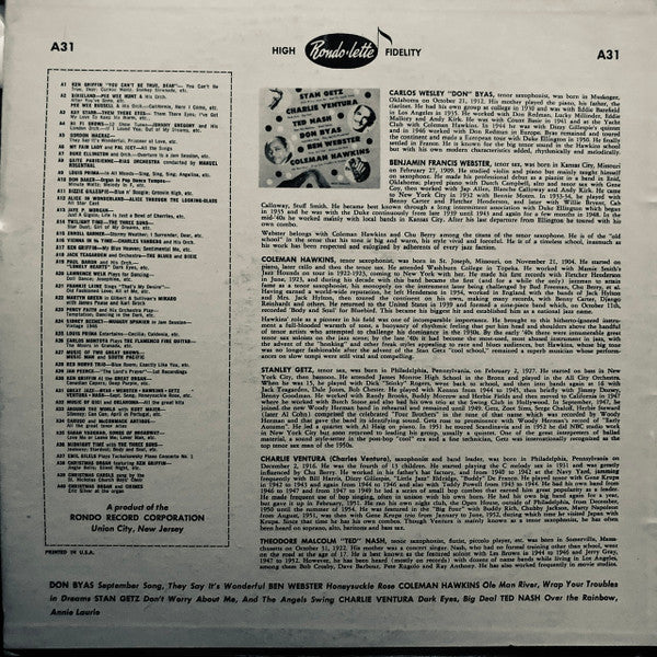 Various : Great Jazz (LP, Comp)