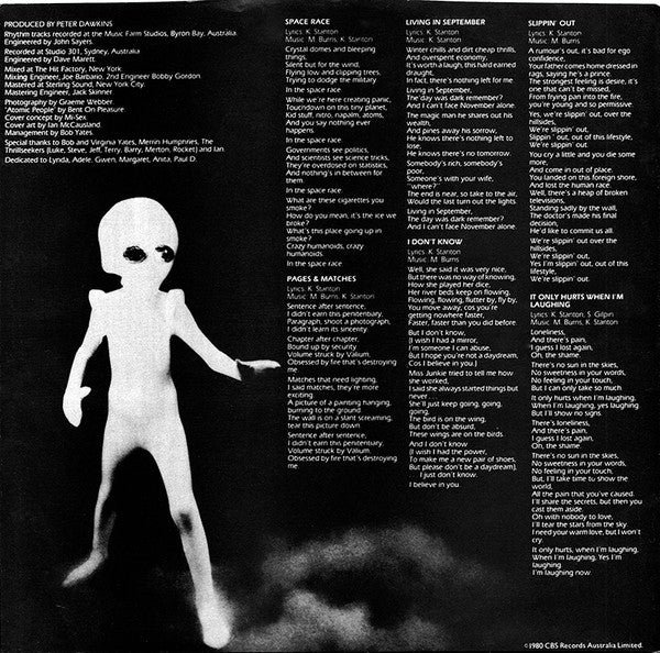Mi-Sex : Space Race (LP, Album)