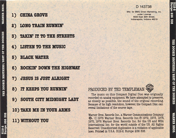 The Doobie Brothers : Best Of The Doobies (CD, Comp, Club, RE, Spe)
