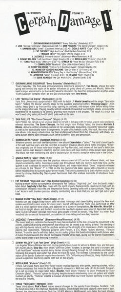 Various : CMJ Presents Certain Damage! Volume 55 (CD, Comp, Promo)