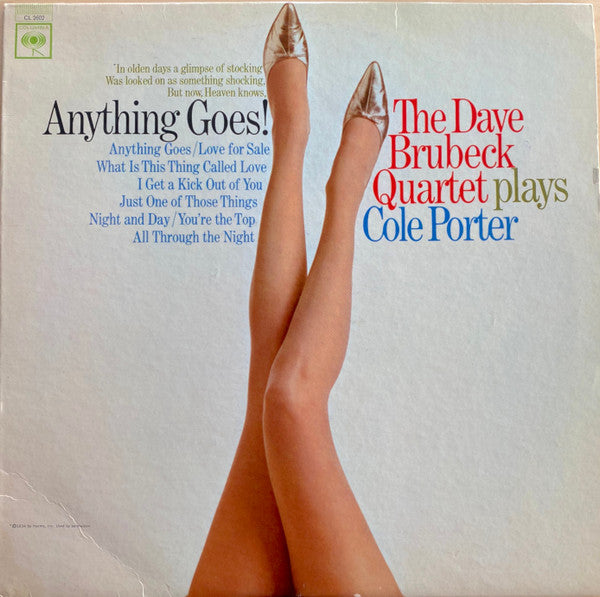 The Dave Brubeck Quartet : Anything Goes! The Dave Brubeck Quartet Plays Cole Porter (LP, Album, Mono)