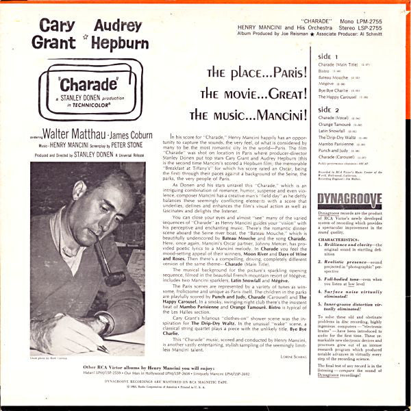 Henry Mancini : Charade (LP, Album)