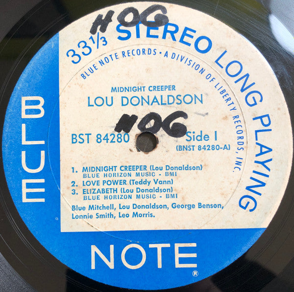 Lou Donaldson : Midnight Creeper (LP, Album, Gat)