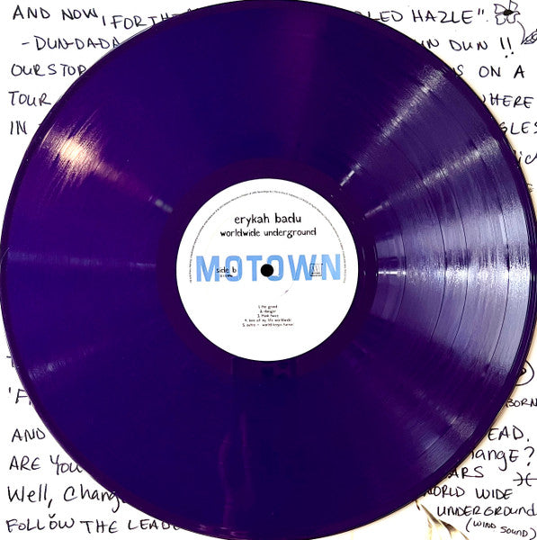 Erykah Badu : Worldwide Underground (LP, Album, Ltd, RE, Pur)