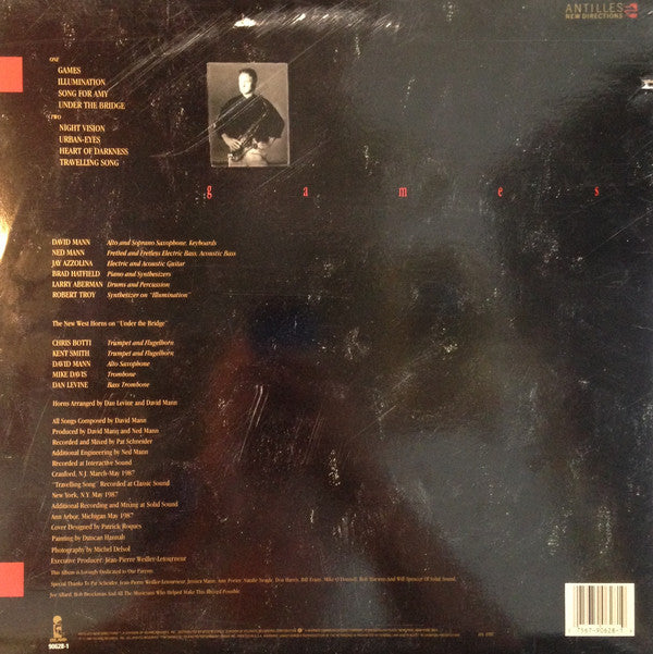 David Mann : Games (LP, Album, Spe)