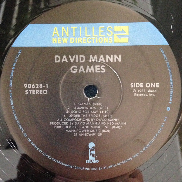 David Mann : Games (LP, Album, Spe)