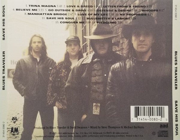 Blues Traveler : Save His Soul (CD, Album)
