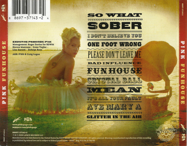 P!NK : Funhouse (CD, Album, Cle)