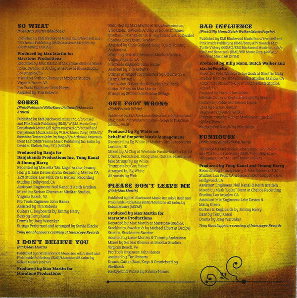 P!NK : Funhouse (CD, Album, Cle)