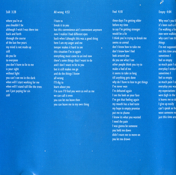God Lives Underwater : Empty (CD, Album)